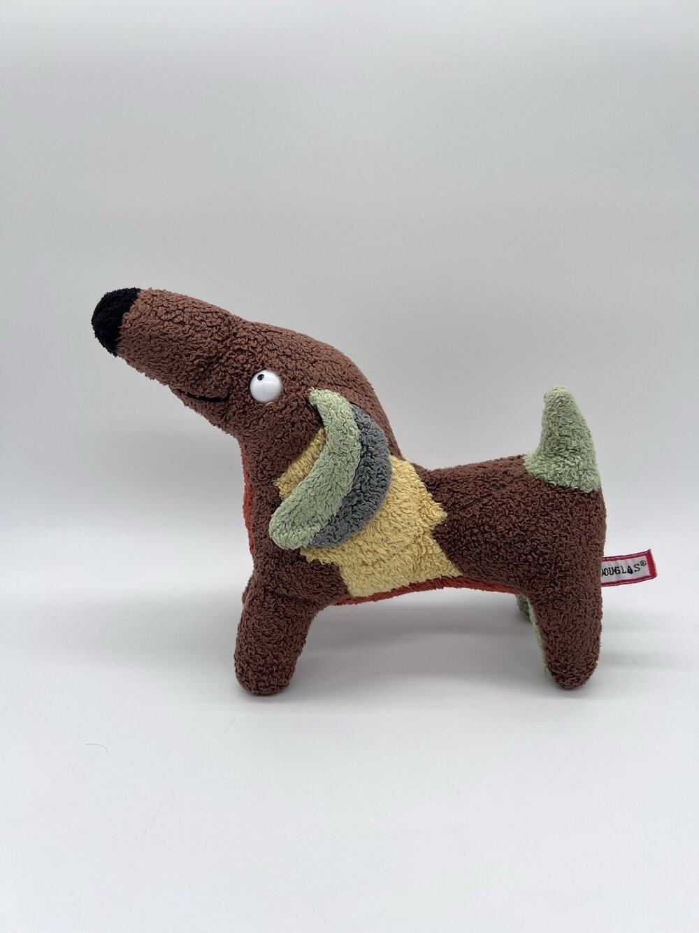 Douglas Cuddle Toy Rad Dogs Doxie Dachshund Patchwork Soft Plush Rare HTF 10”